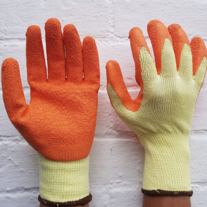 Latex Coated Grip & Grab Work Gloves Orange