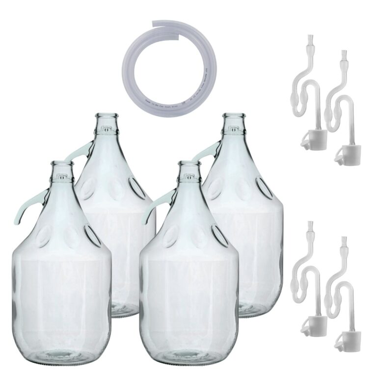 Glass Demijohn 5L Home Brew Set of 4