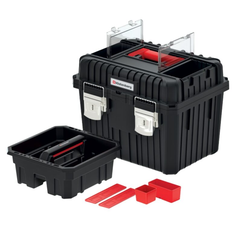 Tool Box 44.5cm 30kg Lockable with Lid Organisers