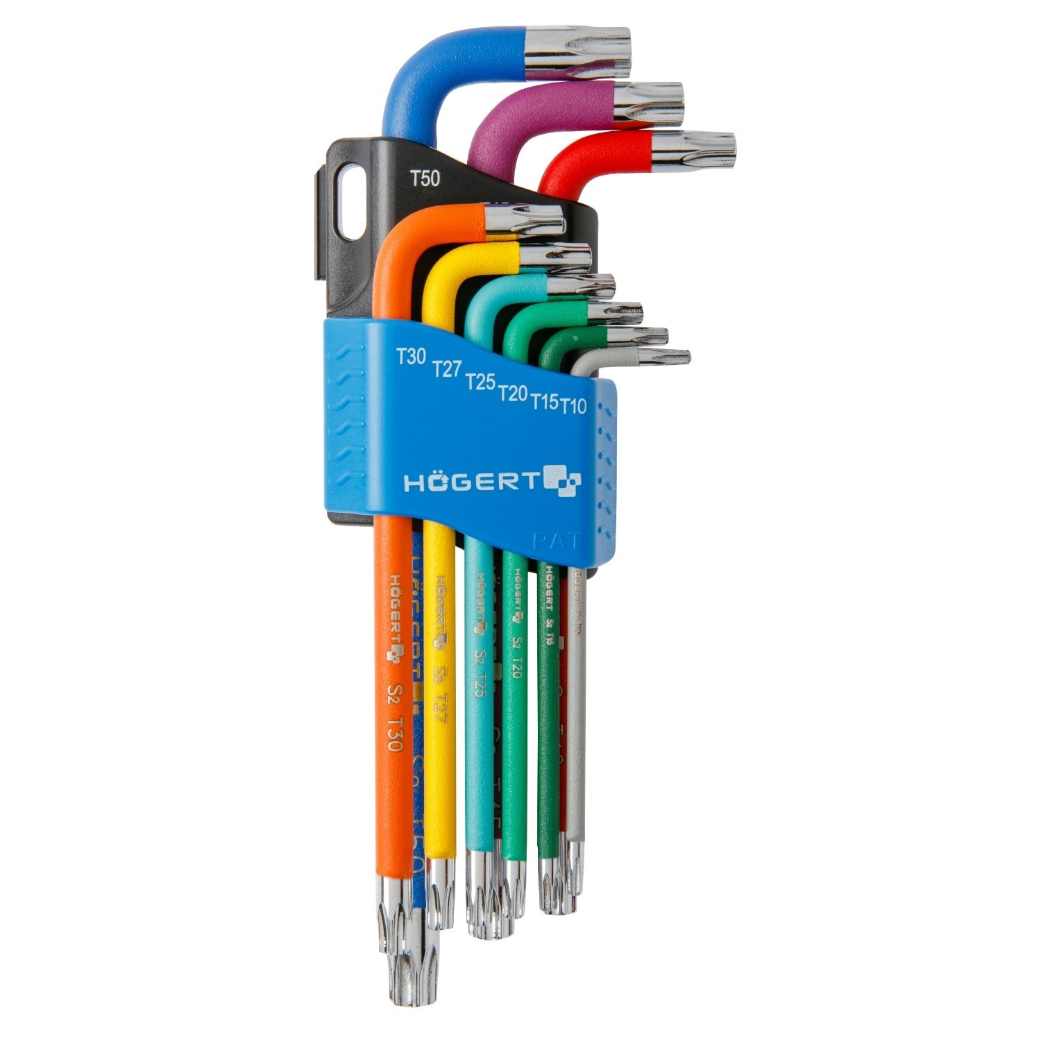 Torx Key Set T10-T50 Long Arm Colour-Coded 9pc - Image 3