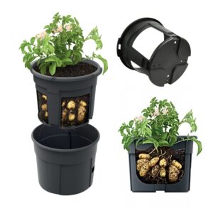 Potato Planter Tub 12L Round Plastic Grow Pot
