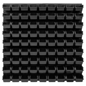 Tool Pegboard Wall Storage Kit with 81 Bins