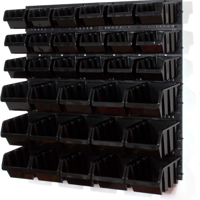 Tool Pegboard Black 795x775mm 4-Panel 33 M+L Bins