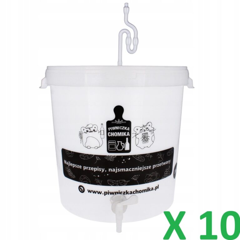Fermenting Bucket 30L with Tap and Airlock Pack of 10
