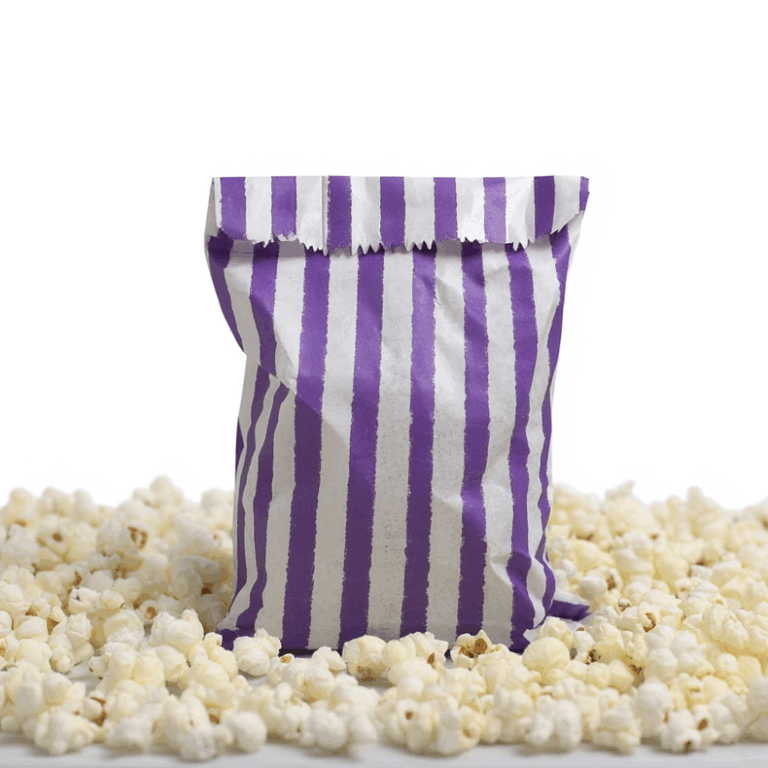Kraft Paper Bags Candy Stripe