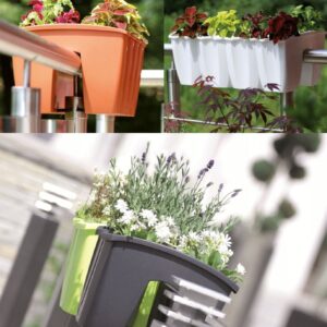 Hanging Railing Planter Balcony Fence Flower Pot