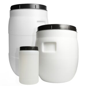 Food-Safe Plastic Barrel with Screw Lid