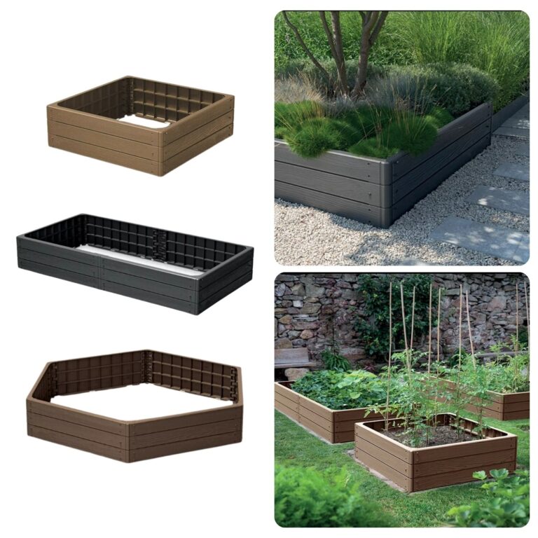 Raised Garden Bed Planter Wood-Effect Tool-Free