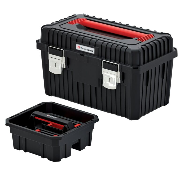Tool Box 58.5cm 25kg Water Resistant with Carry Tray