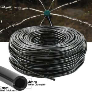 Micro Irrigation Pipe 4mm ID x 6mm OD Black