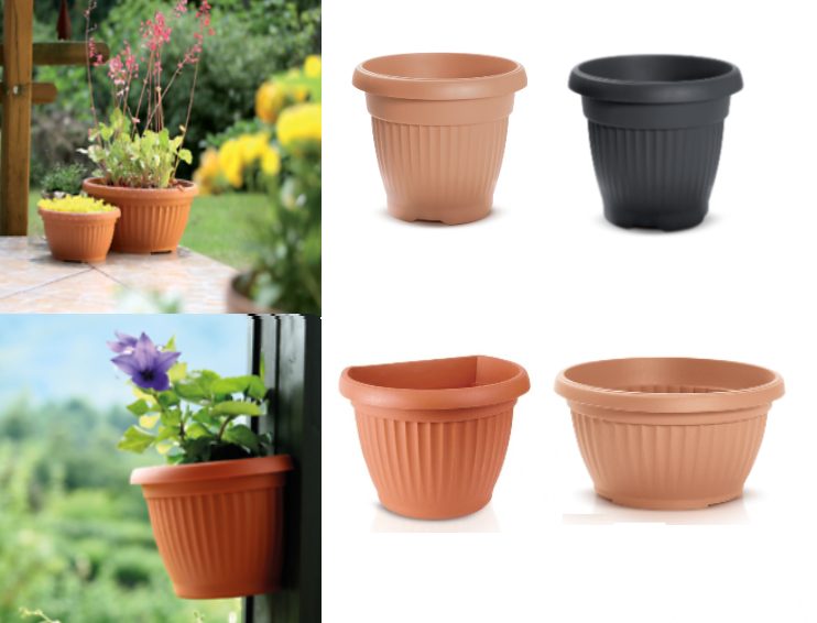 Venetian-Style Round Plant Pot