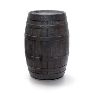 Rainwater Tank Wood Effect Barrel with Tap Kit
