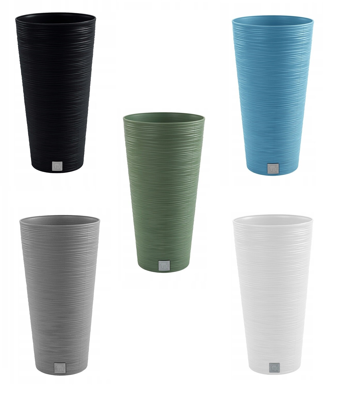 Round Tall Planter with Insert