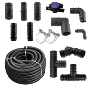 Corrugated Suction Hose & Connectors with Clips