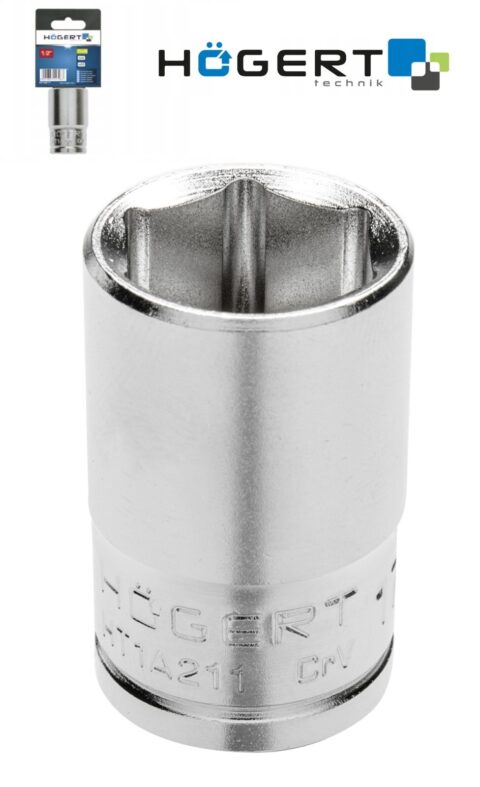 Hex Socket 1/2in Drive Shallow 6-Point CrV