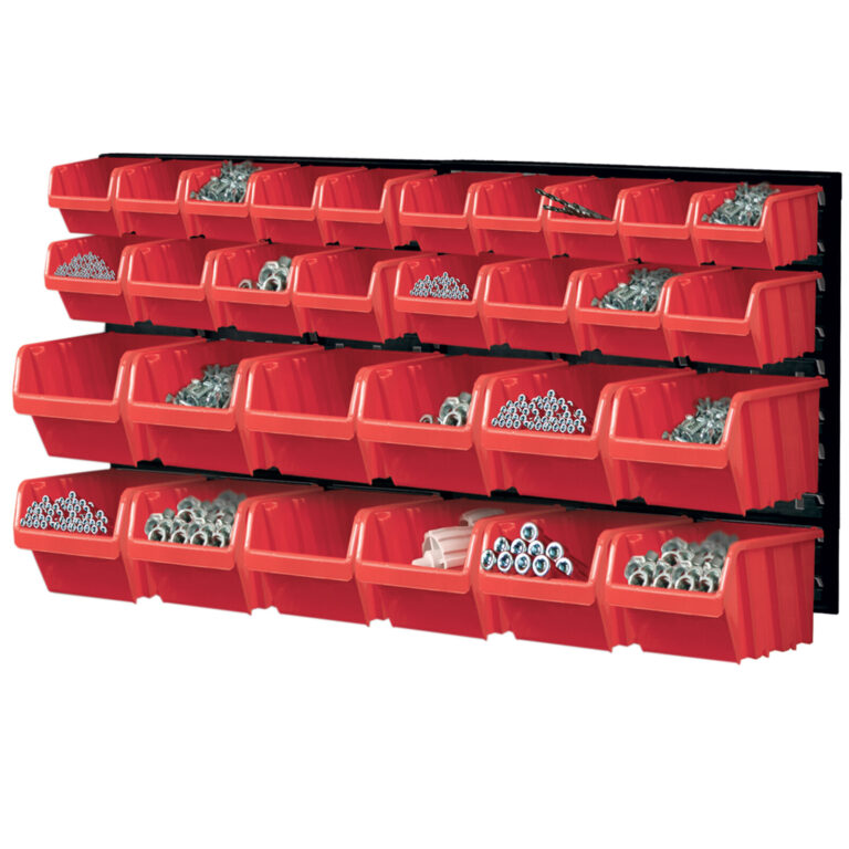Tool Pegboard 772x390mm 30pc XS+S+M Bins Kit